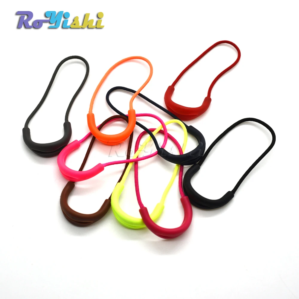 100pcs/pack Mix Color U Shape Cord Zipper Pull Strap Lariat For Apparel Accessories