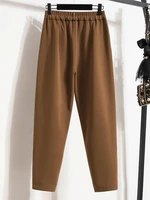 Autumn Winter 2026 Suit Pants Female Solid Color Casual Trousers Ladies Pockets Straight Plus Size Ankle Length Pants - Image 4