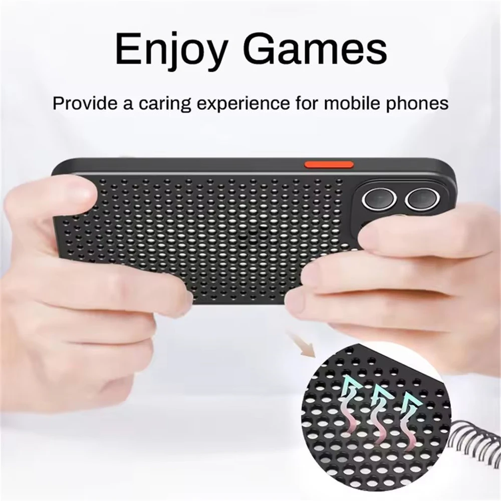 Breathable Cooling Soft Silicone Bumper Back Cover