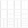 10 Sheets 9/26 Holes B5 Clear Single Photo Album PP Inner Page Photocard Binder Refill Scrapbook Photo Card Coin Storage Book 1