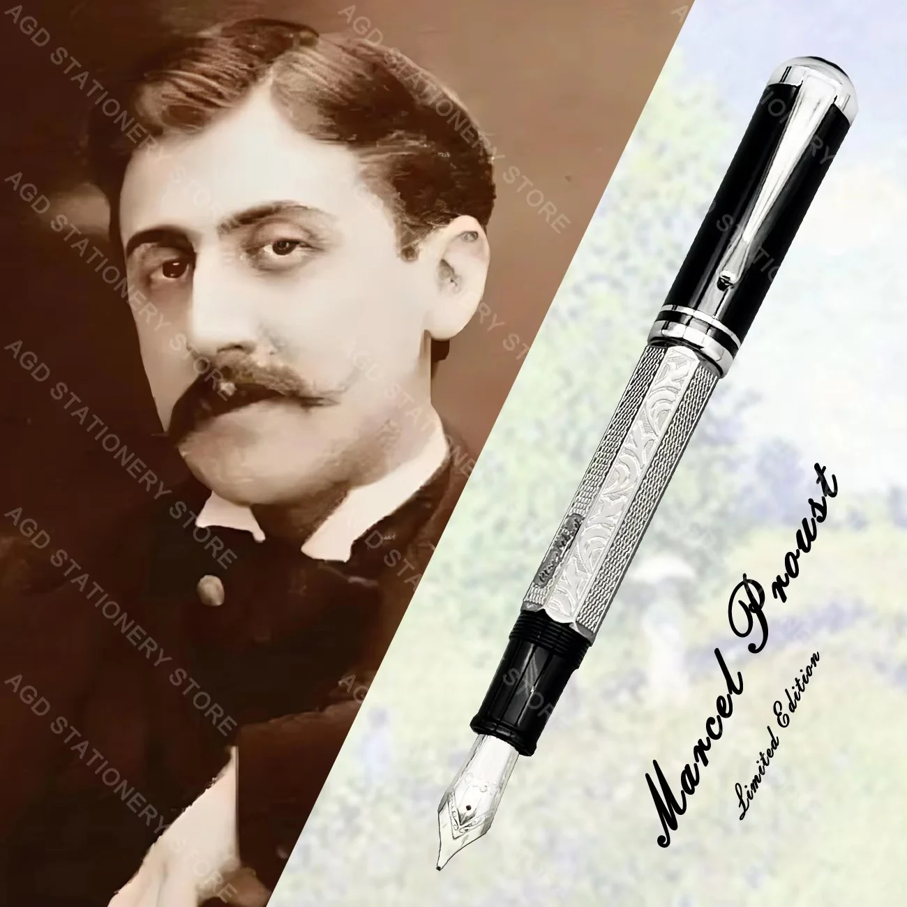 AGD Marcel Proust MB Writer Fountain Roller Ballpoint Pen Piston agd-marcel-proust-mb-writer-fountain-roller-ballpoint-pen-piston