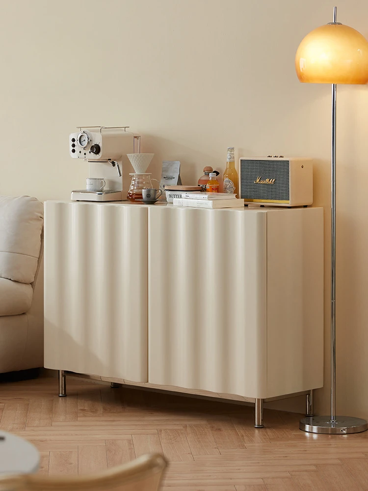 

Scandinavian modern minimalist sideboard trim corrugated storage
