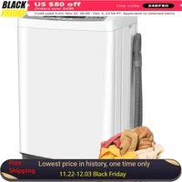 Portable Wash Machine, 17.8lbs Dryer Combo W Drain Pump, 10 Programs 8 Water Levels LED Display, 2.4 Cu.Ft Full Automatic Washer 1