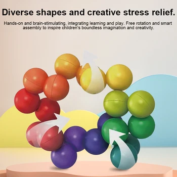 3D Magic Cube Ball – Infinite Puzzle Stress Relief Fidget Toy 1