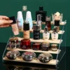 1pc 3/4/5 Tier Acrylic and Wooden Display Rack for Perfume Glasses, Cosmetics, Dolls, and Action Figures - Kitchen Organizer wit 3