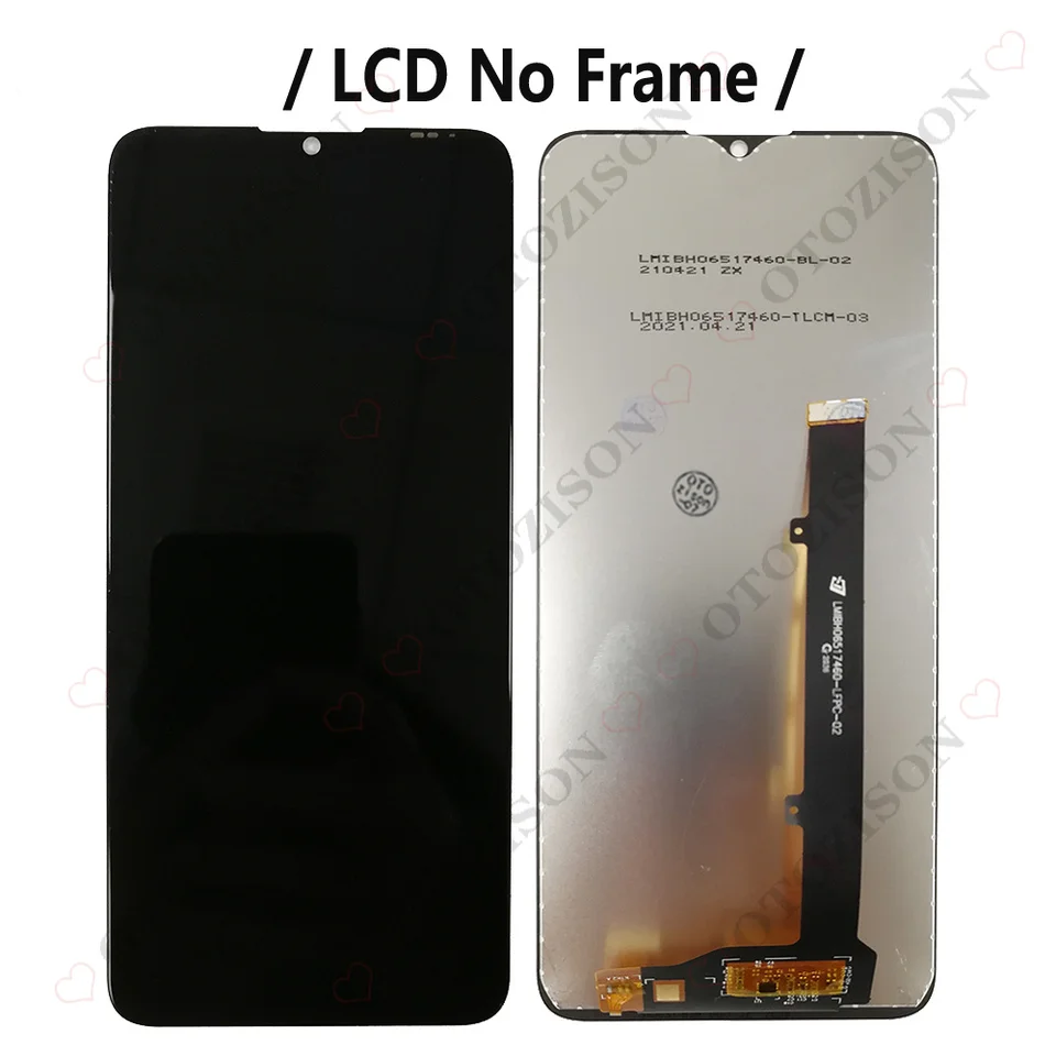 Display LCD + Touch Screen Nero Per ZTE Blade A52 - Ricambio Completo Assemblaggio