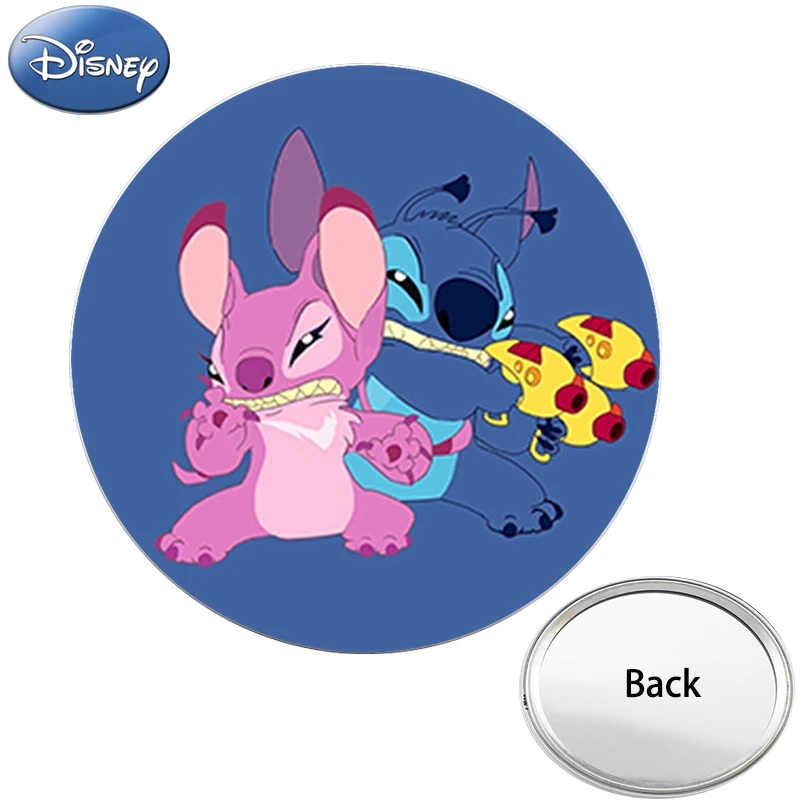 

Disney Mirror Single sided printing with Lilo & Stitch Mini Pocket Compact Portable For Makeup Travel Purse School Mirrors