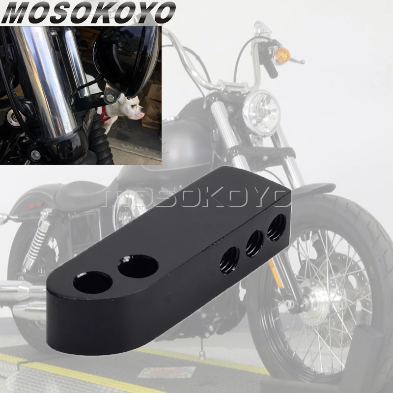 Motorcycle Headlight Mount Block Bracket Headlamp Mounting Extension