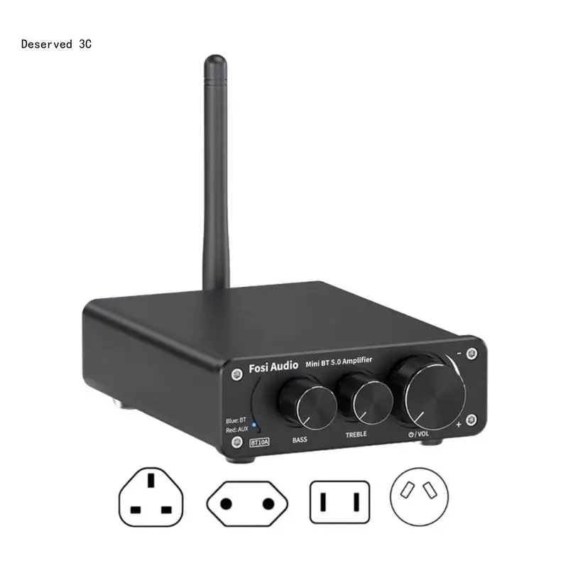 

R9CB Wireless Mini Integrated Amplifier 50Wx2 Output TPA3116D2 for Home Speakers