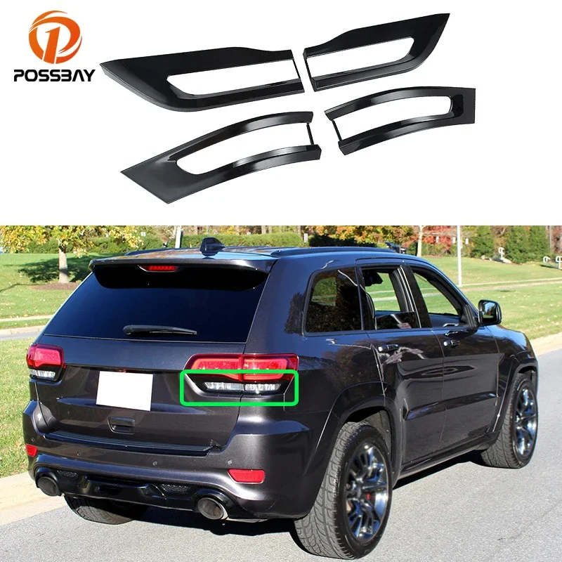 

1 Set Gloss Black Inner Outer Tail Light Lamp Cover ABS Trim Bezel for Jeep Grand Cherokee 2014 2015 2016 2017 2018 2019 2020