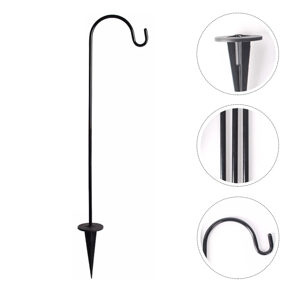 

Outdoor Shepherd Hooks Practical Iron Hangers Courtyard Hanging Hooks Practical Garden Stakes Multifunctional Lawn Stakes