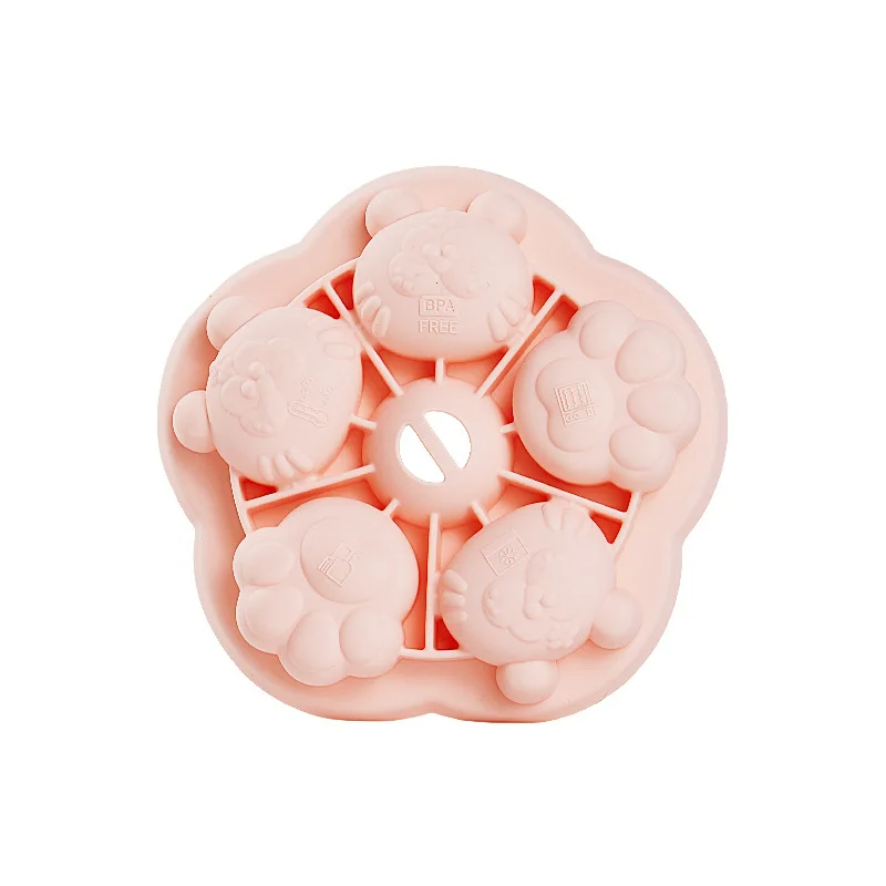 Baby food supplement steamed cake mold infant Edible Silicon can cook baking tool cake mold Food supplement molds