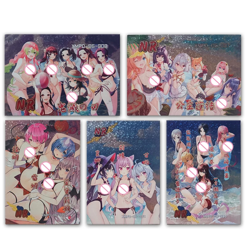 

Anime Goddess Story Star Comic Party Rem Kanroji Mitsuri Keqing Kochou Shinobu Ganyu Nr Card New Collection Boy Birthday Gifts