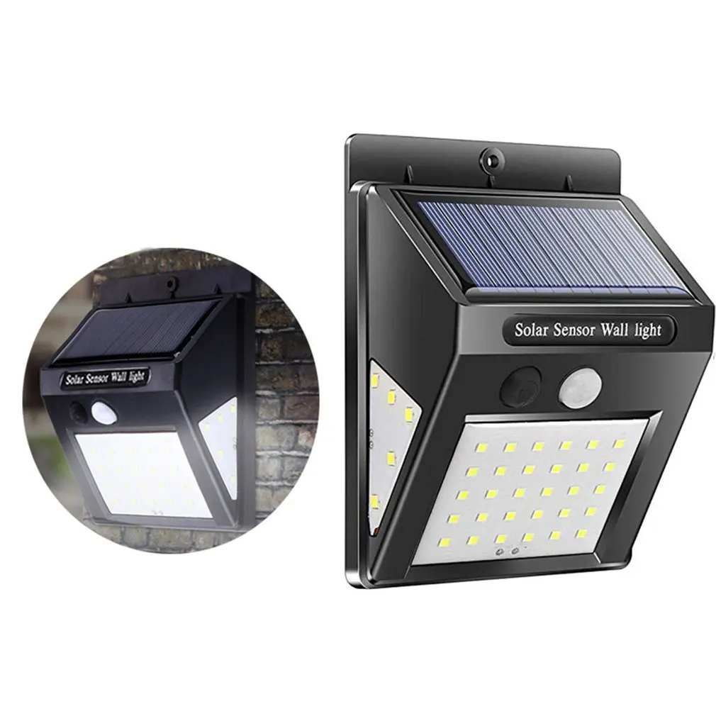 

30LED Solar Light Outdoor Solar Lamp PIR Motion Sensor Wall Light Waterproof Solar Powered Sunlight for Garden Decoration
