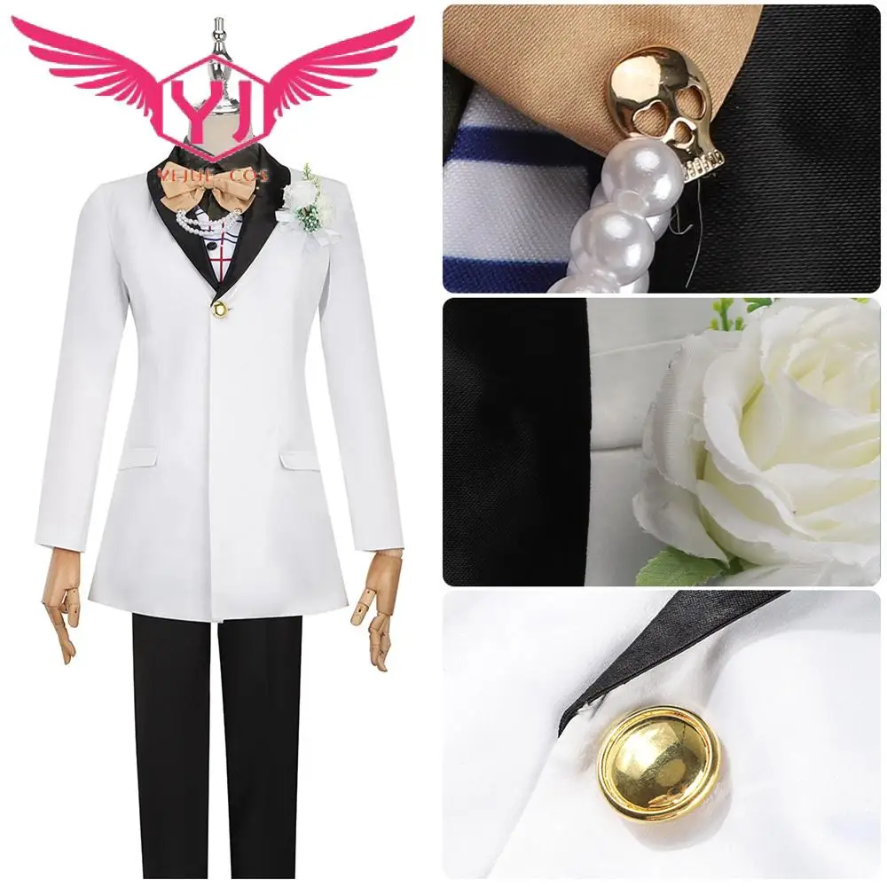 Anime Helluva Boss Moxxie Cosplay Costume Party With Tail Outfit Halloween Carnival Men Uniform Suit