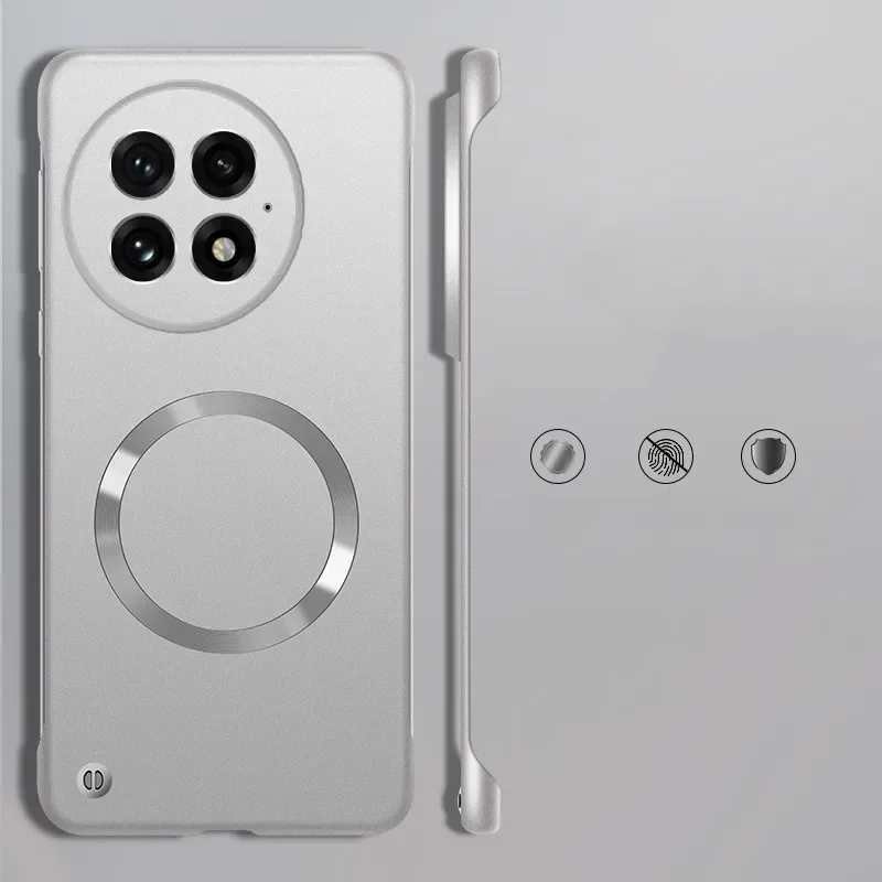 Luxury Ultra Thin Metallic Frameless Magnetic Matte Phone Case - Shockproof Protection Cover