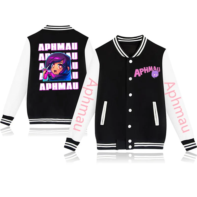 

Флисовая Куртка Aphmau Merch с молнией и длинным рукавом для мужчин и женщин, уличная одежда в стиле хип-хоп, розовая толстовка с капюшоном, верхняя одежда