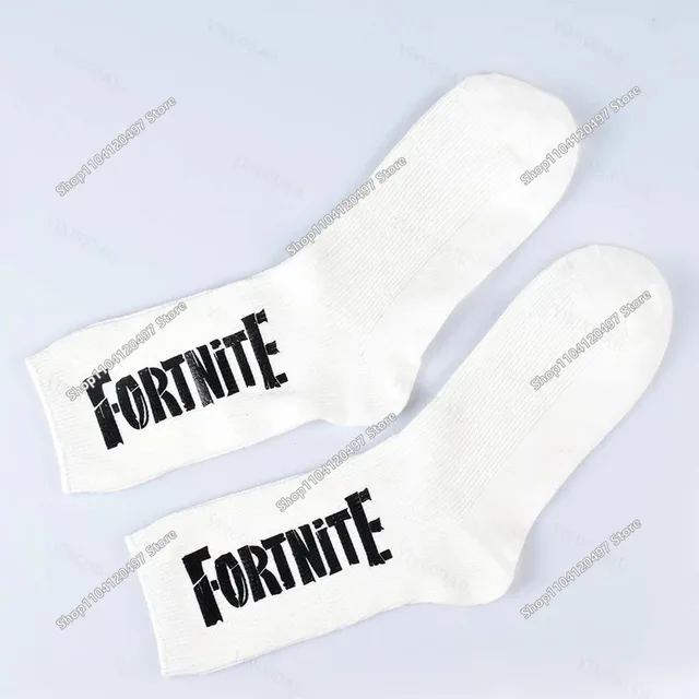 FORTNITE Sports Socks Summer Black White Breathable Low Cut Socks No Show Cotton Soft Athletic Casual Short Socks 3