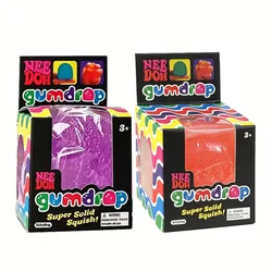 Vibrant Bumpy Texture Anti - Stress Fidget Toy for Calming and Relaxation (Gumdrop PurpleOrange)