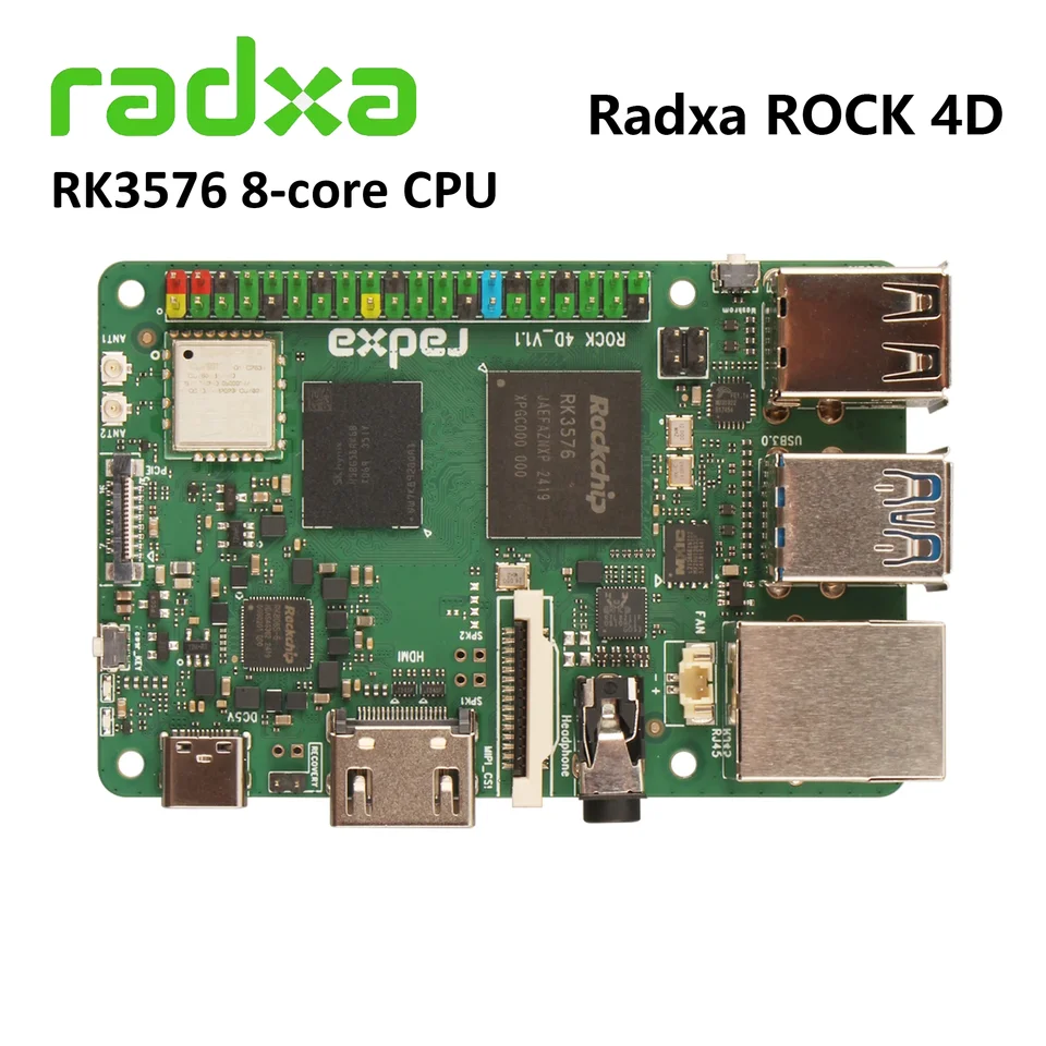 Radxa ROCK 4D RK3576 8-core CPU SBC ,Designed for industrial Al