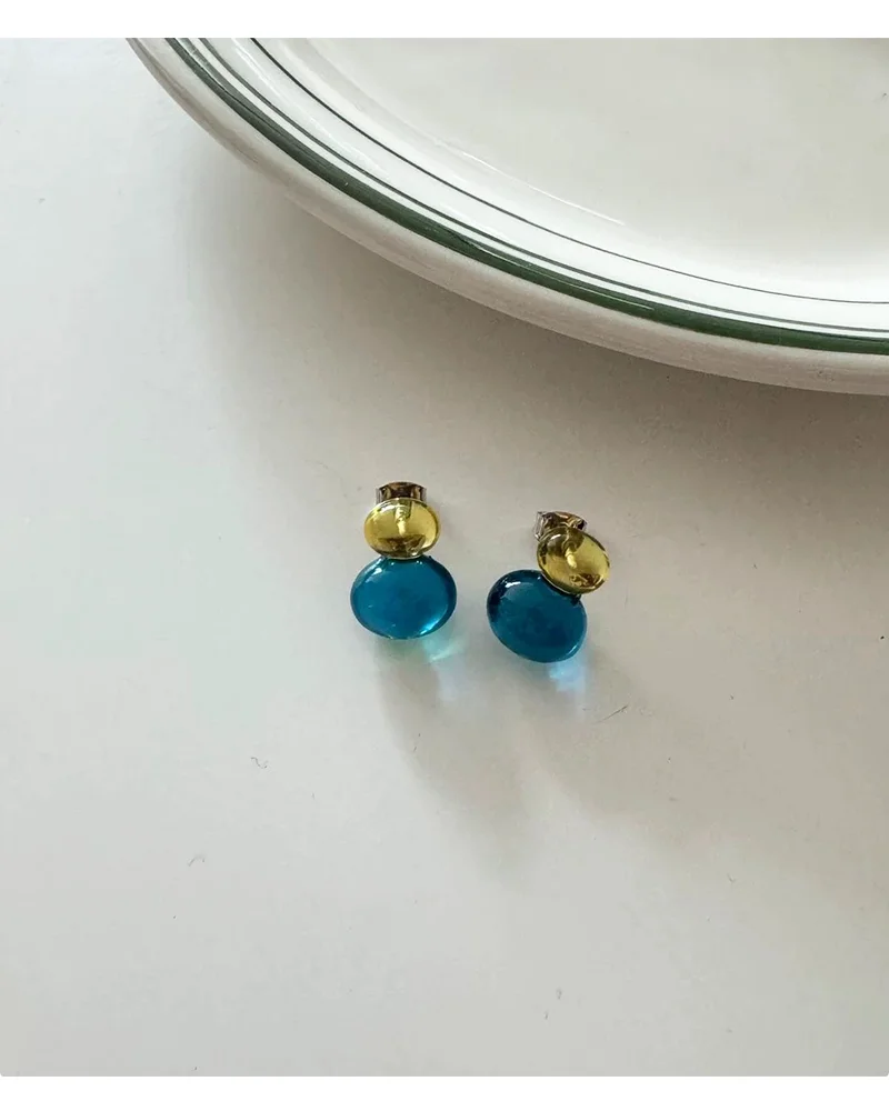 2026 Kontrastfarbene, hochtransparente Harz-Ohrstecker | Koreanischer Niedlicher Stil, hypoallergen | Weihnachtlicher Bohemian-Party-Schmuck – Detail 37