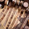 Journamm 18.5mm*2m Retro Washi Tapes for Junk Journal DIY Scrapbooking Creative Stationery Decor Diary Marking Adhesive Tapes 1