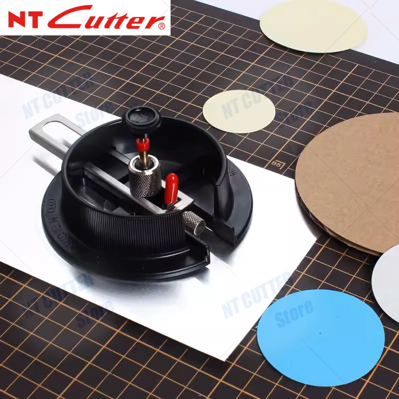 

Japanese original NT circle cutter IC-1500P handmade DIY paper round cutting knife stainless steel adjustable compass knife extender rotary cutting knife diameter 1.8cm-60cm hole utility knife