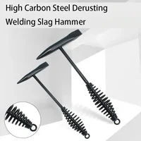 Derusting Welding Slag Hammer High Carbon Steel Spring Handle Welder Hammers Electrician's Hammer Welding Slag Chipping Hammer 1