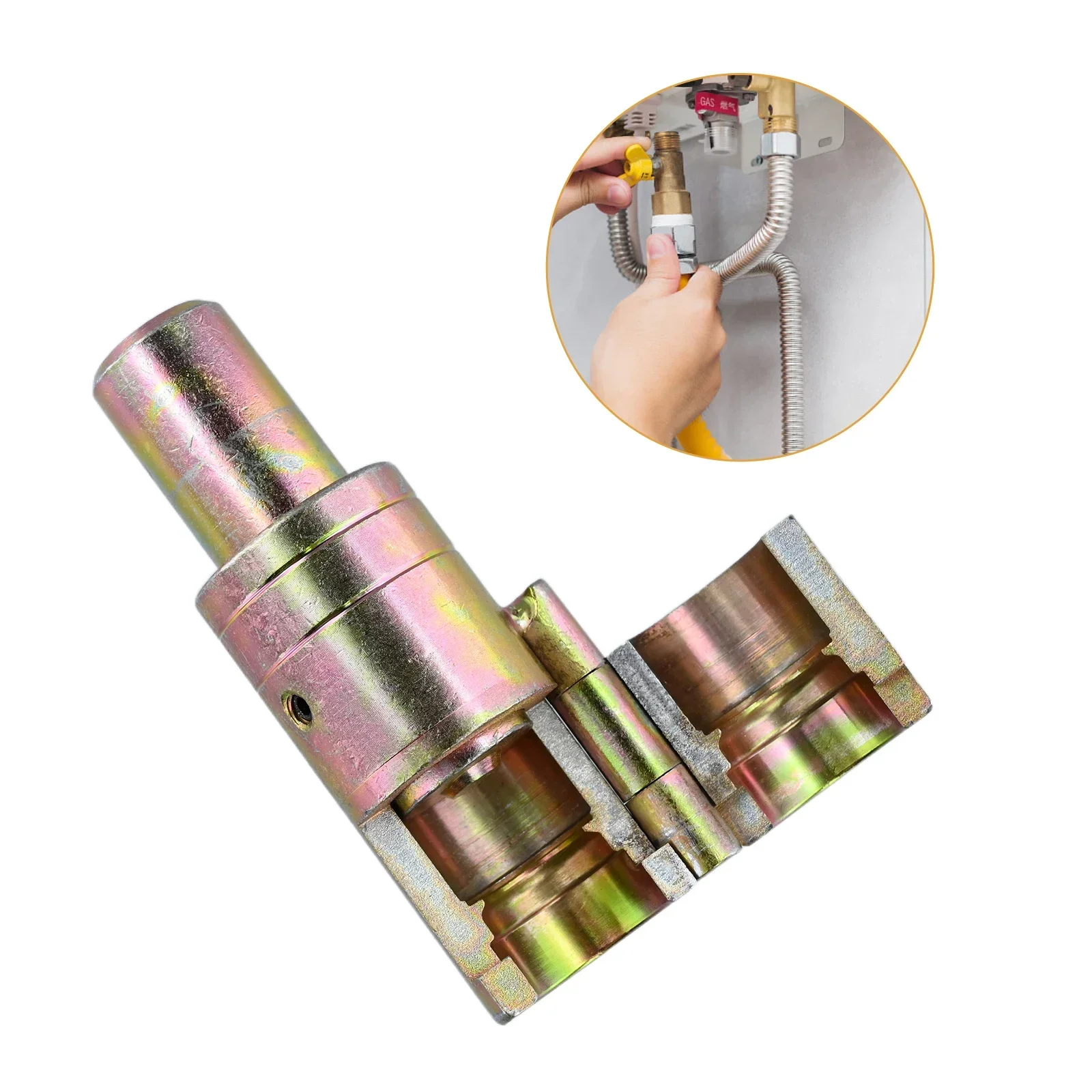 Corrugated Pipe Maker 304 Stainless Steel Bellows Interface Maker For 20/25mm Hand Push Corrugated Pipe Portable