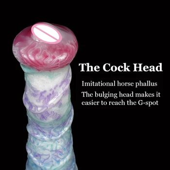 Giant Horse Dildo Realistic Penis Cock Female Masturbator Animal Dildos Fast Orgasm Anal Toys for Men Sex Toy for Women Lesbian 2