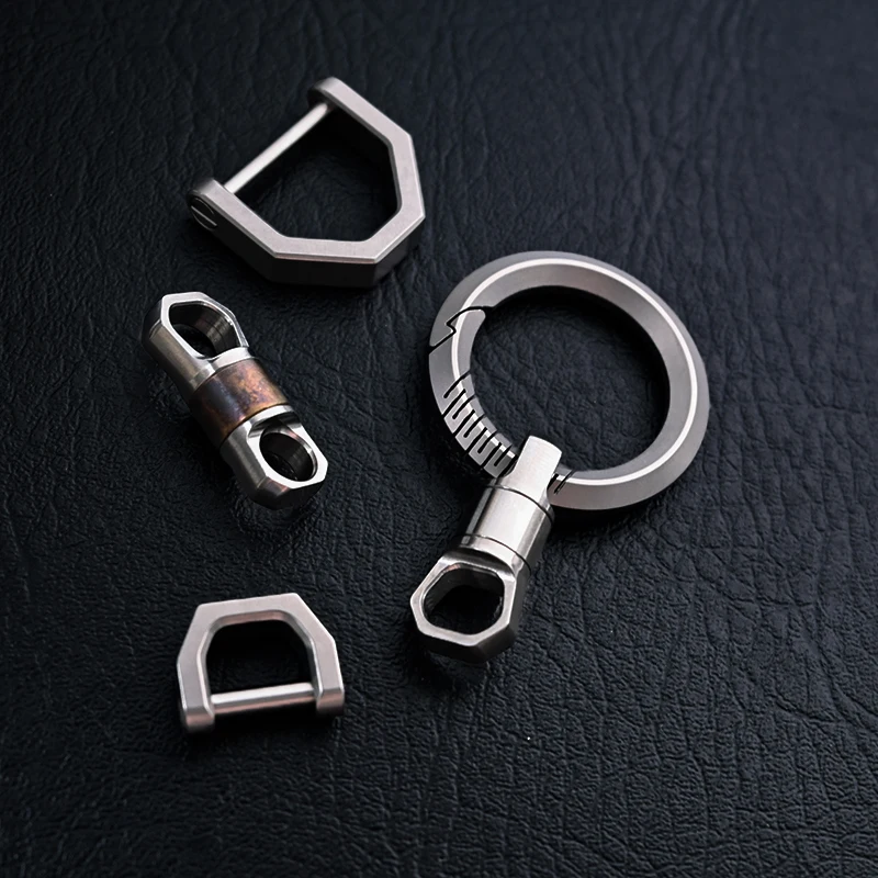 High-End Titanium Men Key Chain Key Ring Super Light Luxury Car Keychain Accessories The Best Gift For Men Safe And Durable
