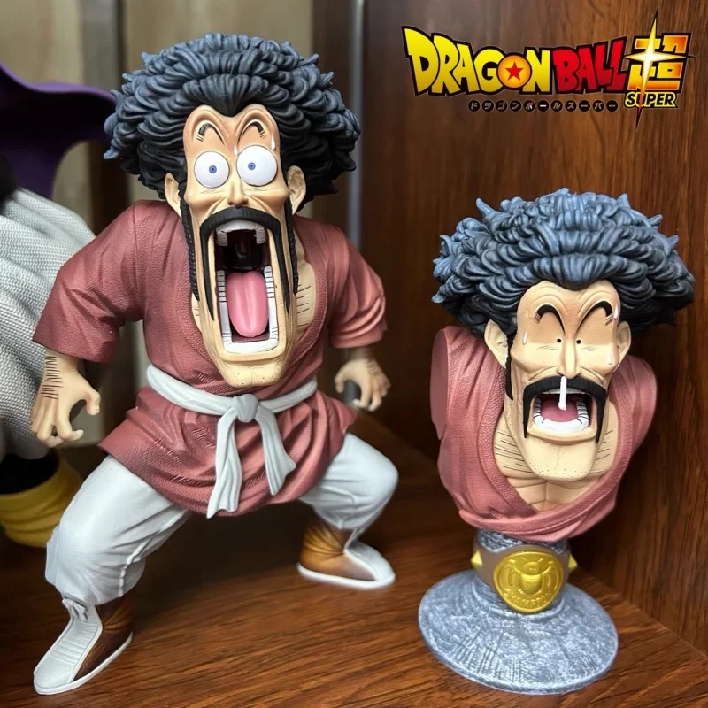 

15cm Dragon Ball Figure Mister Satan Anime Figure Replace Head Ornament Statue Gk Figurine Model Doll Collection Toys Gifts