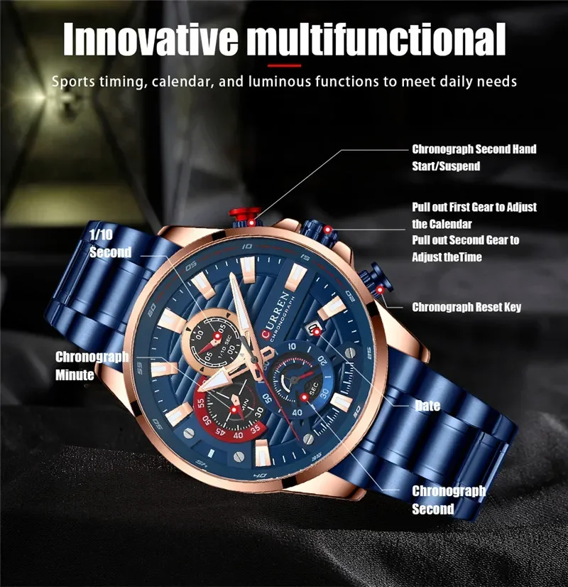 Curren 8415 Men's Watch description image 6