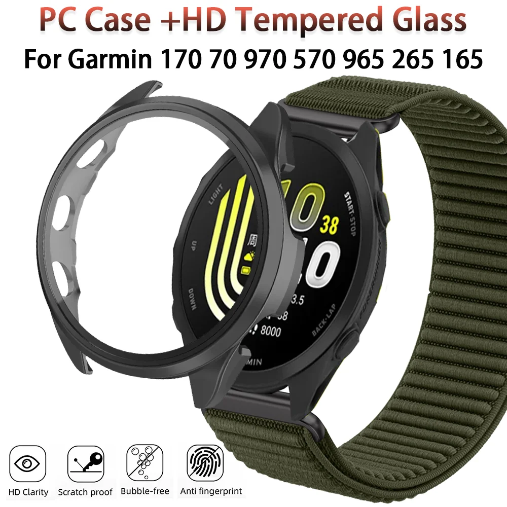 Protective Tempered Glass Shell with PC Case