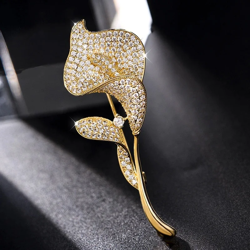Elegant Enamel Tulip Flower Brooch Pins, AILUOR Togo