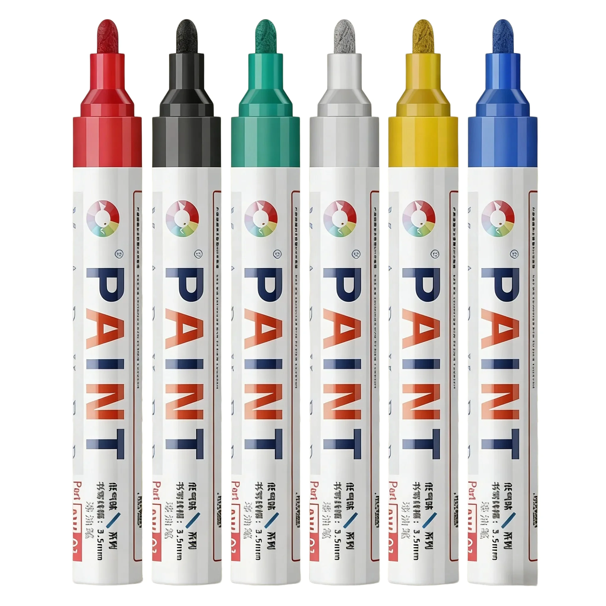 3mm 방수 유성 페인트 마커 펜 (묘비, 석재 조각, 그래피티용) 레드, 블랙, 골드, 실버