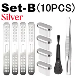 Premium Dust Mesh Net Cover and USB - C Charging Port Protector Cleaning Kit - iPhone 17 (Silver Sets)