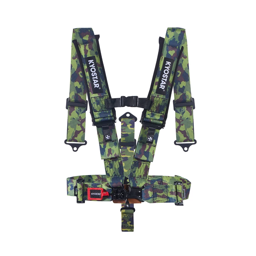 

Kyostar Custom 3'' 5 Points Latch and Link Auto Sport Racing Rare Car Seat Belt Adjustable with Shoulder Pads Safety Harness