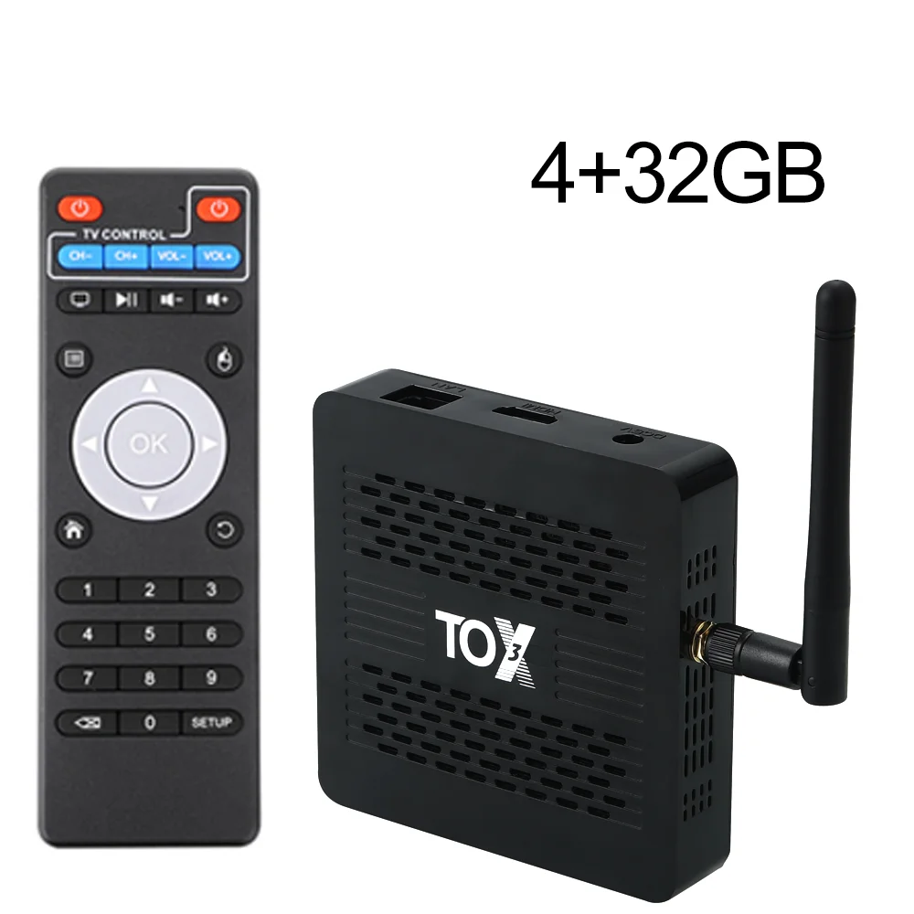 Original TOX3 TV Box Amlogic S905X4 Android11 4GB RAM 32GB ROM BT AV1 1000M LAN 2T2R Wifi 2.4G&5G HDR Media Player Set Top Box smart tv box tv box streaming media player
