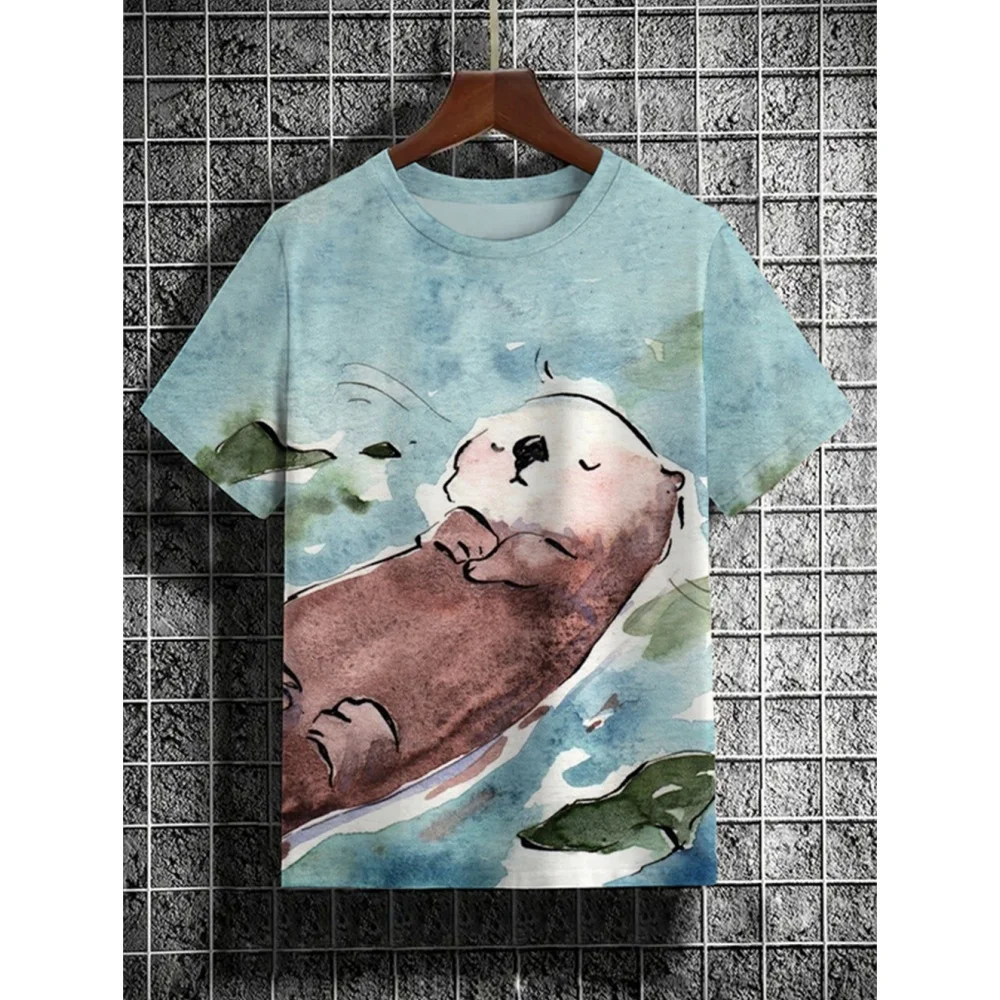 

Men's T-Shirt Summer Tshirt Casual Short Sleeved Top O Neck T Shirt Loose Micro Elasticity Retro Fashion Breathable Men Clothing