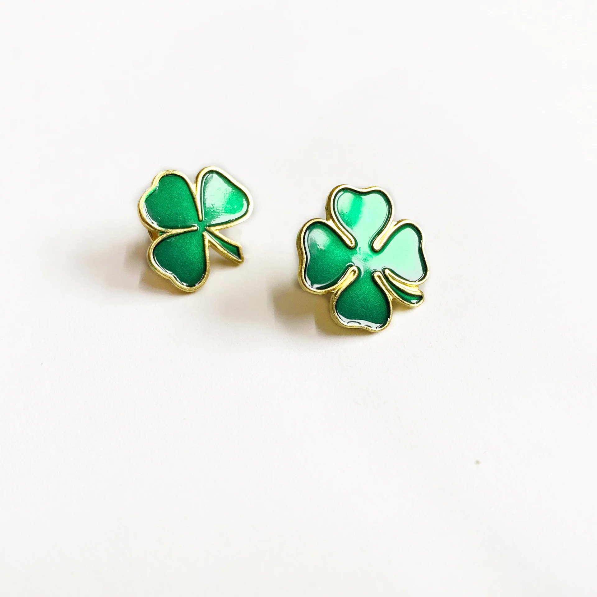 St. Patrick's Day Lucky Four-Leaf Clover Emblem