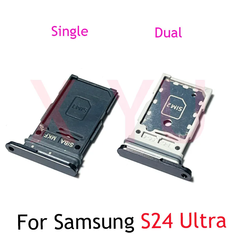 SIM Card Tray Slot Holder Adapter Socket For Samsung Galaxy S24 Ultra