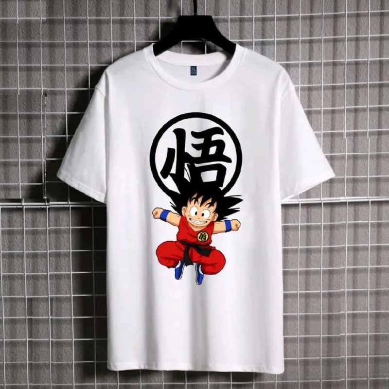 T-shirt Vintage Dragon Ball Z – Super Saiyan Blanc, 100% Coton, Homme