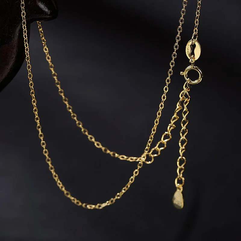 

Ожерелье женское из серебра 925 пробы, с позолотой 18 К, 40-45 мл