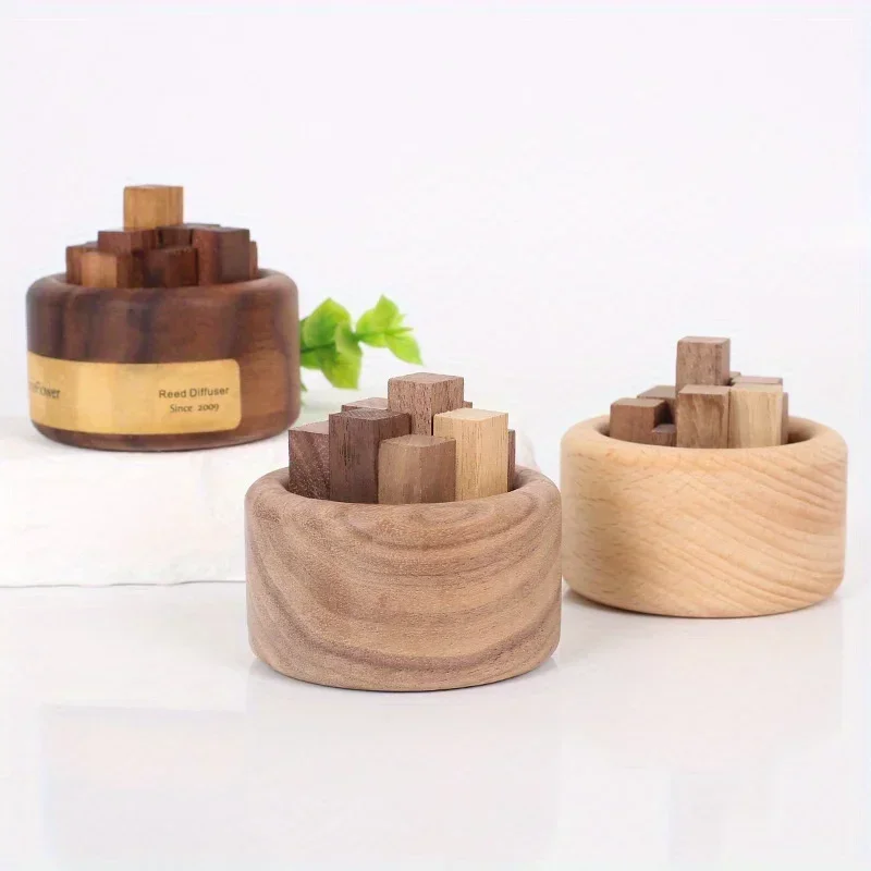Wood Scent Diffuser Essential Oil Fragrance Expander Beech Wood Black Walnut Fragrance Expander Essential Oil Aromatherapy Decoration