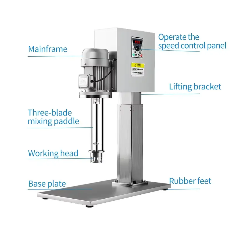 IKEME Electric Lifting Emulsifier 10000RPM Asphalt Inks Food Coatings Cosmetic Disapersing Emulsifying High Shear Homogenizer