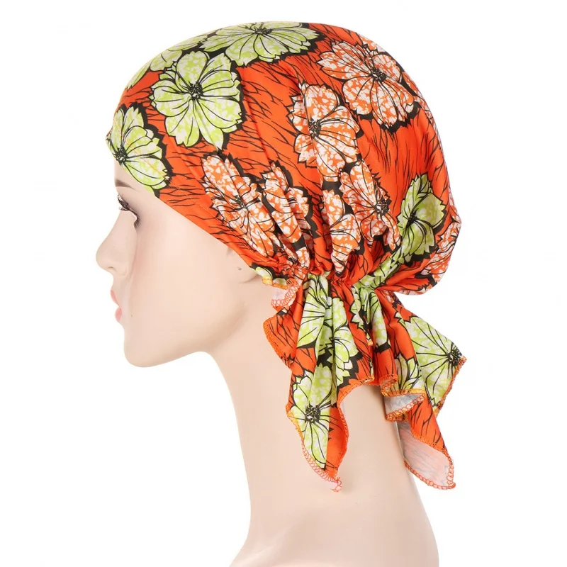 

European and American New African Printed Three Small Tail Curved Cap