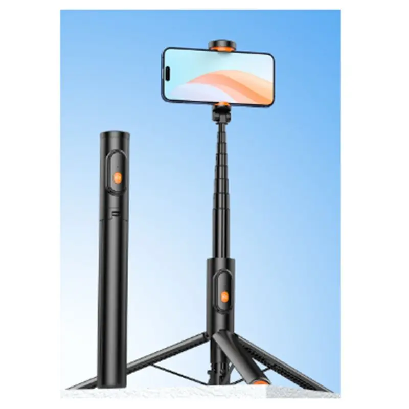 Selfie Stick Tripod With Bluetooth Remote Control Portable Stand_voghion.com