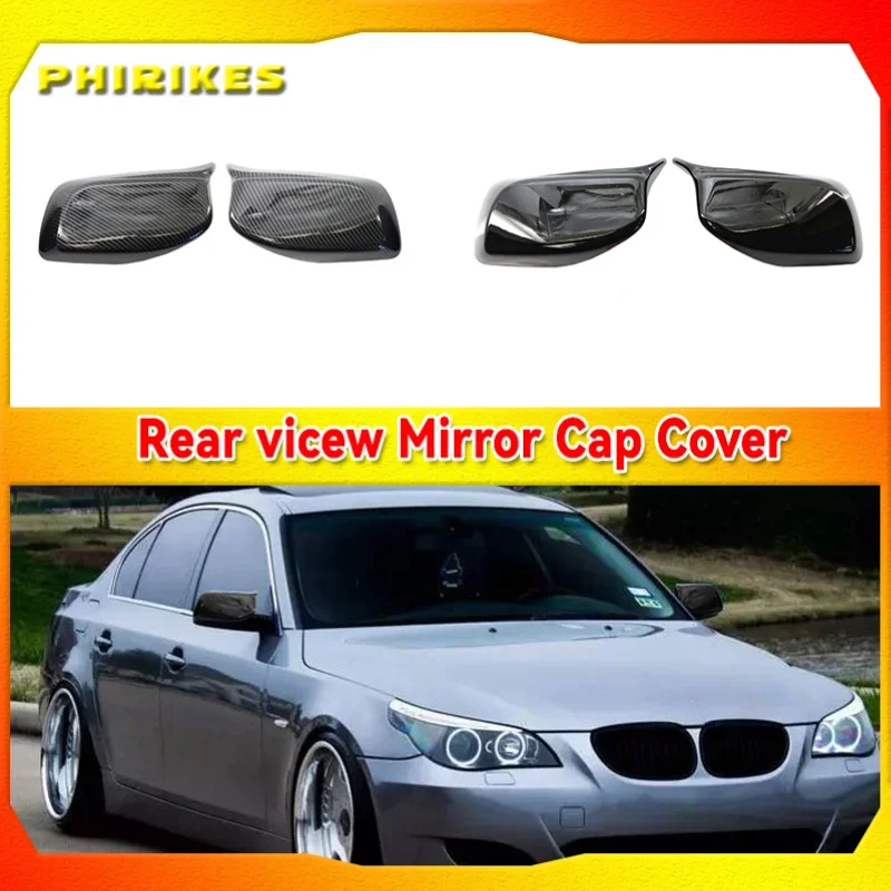 

Rearview Mirror Cover Cap Carbon Fiber / Black for BMW 5 Series E60 E61 E63 E64 2004-2008 520i 525i 528i 528xi 530i