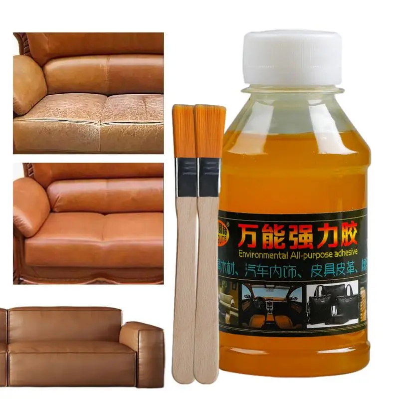 

100ml Leather Repair Liquid Auto Seat Leather Care Agent Car Shoe Jackets Sofa Stable Repair Glue Car Seat Leather Glue Hardware
